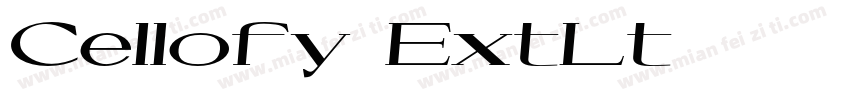 Cellofy ExtLt字体转换